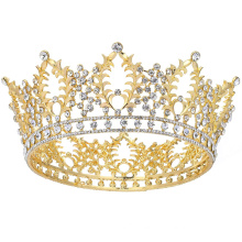 UNIQ Baroque Crowns for Women, Queen Princess Crown Tiaras with Crystal, Girls Adult Bridal Hair Accessories Gifts